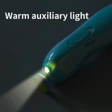 Baby Nail Trimmer Electric, 6 In 1 Baby Nail Clippers, With 6 Grinding Pads And LED Light, Trim Polish Grooming Kit For Newborn Infant Toddler Or Adults Toes Fingernails Care, Christmas, Halloween, Thanksgiving Day Gift