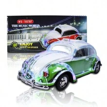 Bocina Altavoz Vintage Diseño De Vocho - Verde - Ver 1