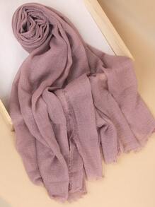 1 Solid Color Crepe Scarf With Silver Thread, A Classic Headscarf For Women To Wear Daily Winter Fall Abaya Accessories - Multicolor - View 29