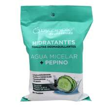 TOALLITA DESMAQUILLANTE CON AGUA MICELAR Y PEPINO 30 PZAS - Blanco - Ver 1