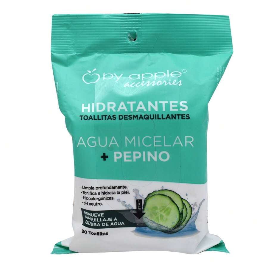 TOALLITA DESMAQUILLANTE CON AGUA MICELAR Y PEPINO 30 PZAS - Blanco - Ver 1