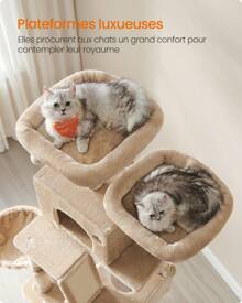 Feandrea Cat Trees & Condos - 棕色 - 查看 2