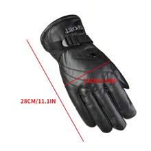 Winter Warm Gloves, Thermal Insulation Windproof Ski Cycling Riding Motorcycle Gloves For Men And Women - Black - View 6