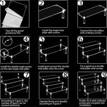 1 套多层亚克力展示架、多功能香水收纳架、蛋糕架、工艺品架，采用透明设计和装饰风格，适用于家居装饰