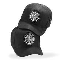 Plus Size Cap Large Size Suede Medal São BentoCasualPolyester - 黑色 - 查看 6