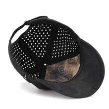 Plus Size Cap Large Size Suede Medal São BentoCasualPolyester - 黑色 - 查看 9