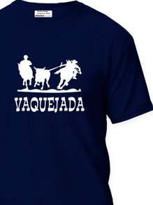 Men's T-Shirt Country Vaquejada Shirt Agro Rural Round Neck - Màu xanh hải quân - Xem 3