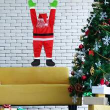 法兰绒圣诞老人服装挂饰 户外攀爬式圣诞老人装饰品 圣诞节家居门窗装饰 最佳礼物 生日家居装饰 圣诞装饰 房间装饰 冬季圣诞装饰 家居圣诞礼物 圣诞装饰 - 彩色 - 查看 6