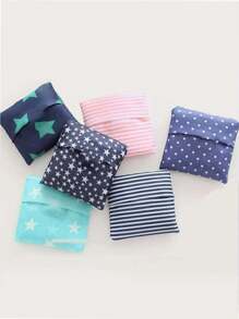 3 件装-1 件装购物，便携式牛津布手提包，超大防水可重复使用，颜色随机，适合旅行、化妆、化妆品、度假收纳盒，大容量化妆品收纳盒化妆盒，适用于口红、刷子、护肤品、手机、硬币、小物品，适用于家庭、礼物、度假和节日万圣节圣诞节多功能用途 - 彩色 - 查看 2