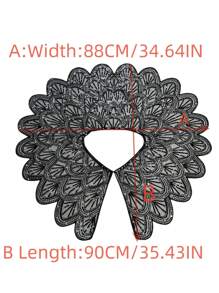 1920s Vintage Paillettes ricamate Scialle flapper sottile e traspirante, inelastico, pullover elegante, abito corrispondente corto scialle per donne feste - bianco argento - Visualizzare 2