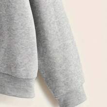 LORIVI FASHIONS DUO ROUND NECK LONG SLEEVE FLEECE SWEATSHIRT FOR COLD WEATHER WITH PLAYER DESIGN - Grey - View 3