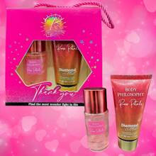 Perfume Set Duo Lotion And Cream BODY PHILOSOPHY Beauty Kiss Perfume Spray 2 Units Woman - ROSE PETALS - View 3