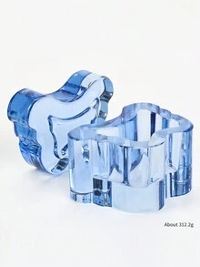 1个高品质美甲蝴蝶水晶杯，带盖，加厚指甲油清洗杯 - 彩色 - 查看 5