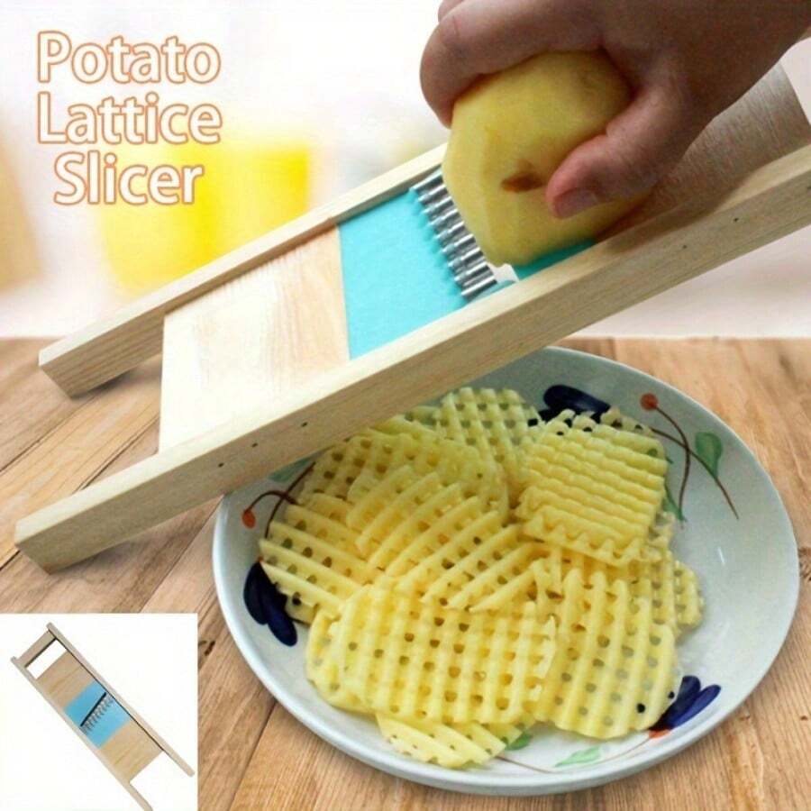 Stainless Steel Vegetable And Fruit Slicing Tools Potato Lattice Salad Tools Creative Kitchen Utensils