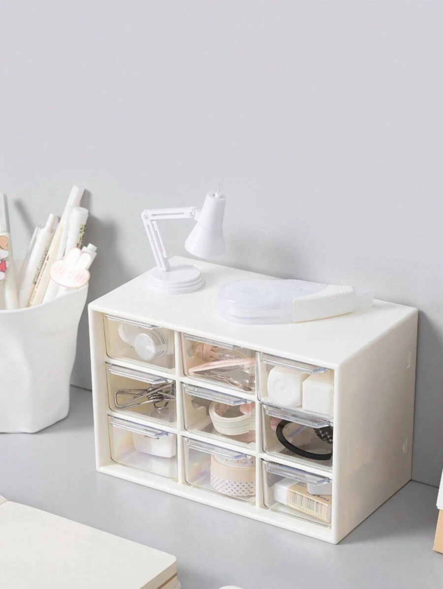 1入組多格文具收納盒 - 白色 - 查看 1