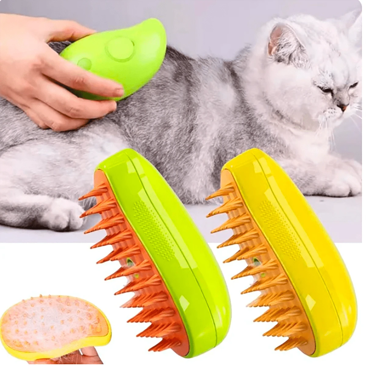 3-In-1 Electric Spray Steam Brush For Dogs And Cats | SHEIN USA