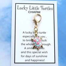 1 tấm thiệp ôm hình con rùa may mắn cổ điển để giữ tình yêu luôn gần gũi, móc khóa rùa nhỏ & mặt dây chuyền túi xách, món quà lâu dài cho gia đình và bạn bè vào các dịp sinh nhật, giáng sinh, ngày lễ tình nhân, năm mới, lễ tạ ơn, đám cưới, lễ Halloween - Nhiều màu - Xem 2