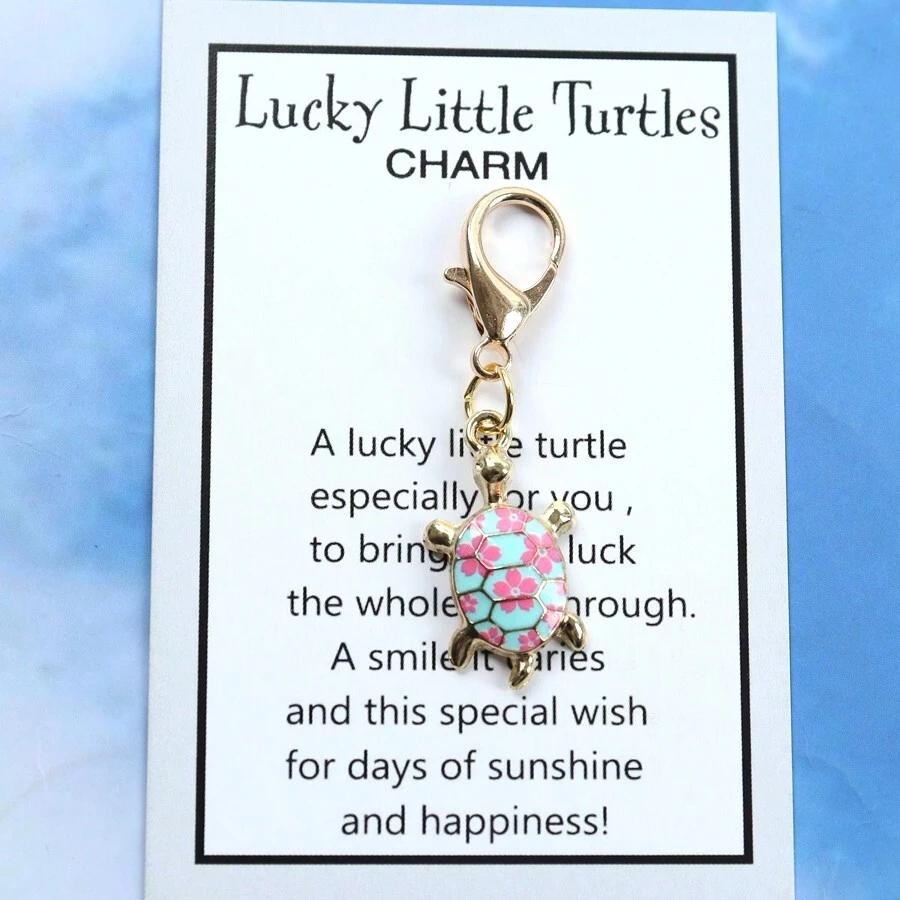 1 tấm thiệp ôm hình con rùa may mắn cổ điển để giữ tình yêu luôn gần gũi, móc khóa rùa nhỏ & mặt dây chuyền túi xách, món quà lâu dài cho gia đình và bạn bè vào các dịp sinh nhật, giáng sinh, ngày lễ tình nhân, năm mới, lễ tạ ơn, đám cưới, lễ Halloween