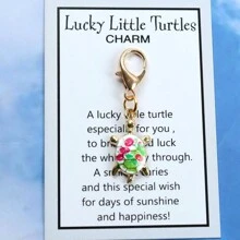 1 tấm thiệp ôm hình con rùa may mắn cổ điển để giữ tình yêu luôn gần gũi, móc khóa rùa nhỏ & mặt dây chuyền túi xách, món quà lâu dài cho gia đình và bạn bè vào các dịp sinh nhật, giáng sinh, ngày lễ tình nhân, năm mới, lễ tạ ơn, đám cưới, lễ Halloween - Nhiều màu - Xem 3