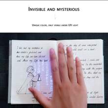 Lighthouse Series Invisible Luminous Ink, Non-Carbon Fluorescent Ink, Back To School/Birthday Gift To Add Interactive Fun, Suitable For Transmitting Secret Messages Or Surprise Confessions,Back To School,School Supplies