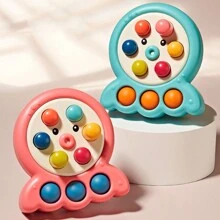 1pc Blue Baby Finger Press Decompression Toy For Boys And Girls, Stress Relief Board For Baby - Blue - View 7