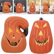 1 件万圣节南瓜灯，万圣节南瓜装饰，万圣节秋季户外室内花园派对用品，万圣节装饰万圣节装饰房间装饰万圣节花园装饰礼物仙女节日装饰节日装饰