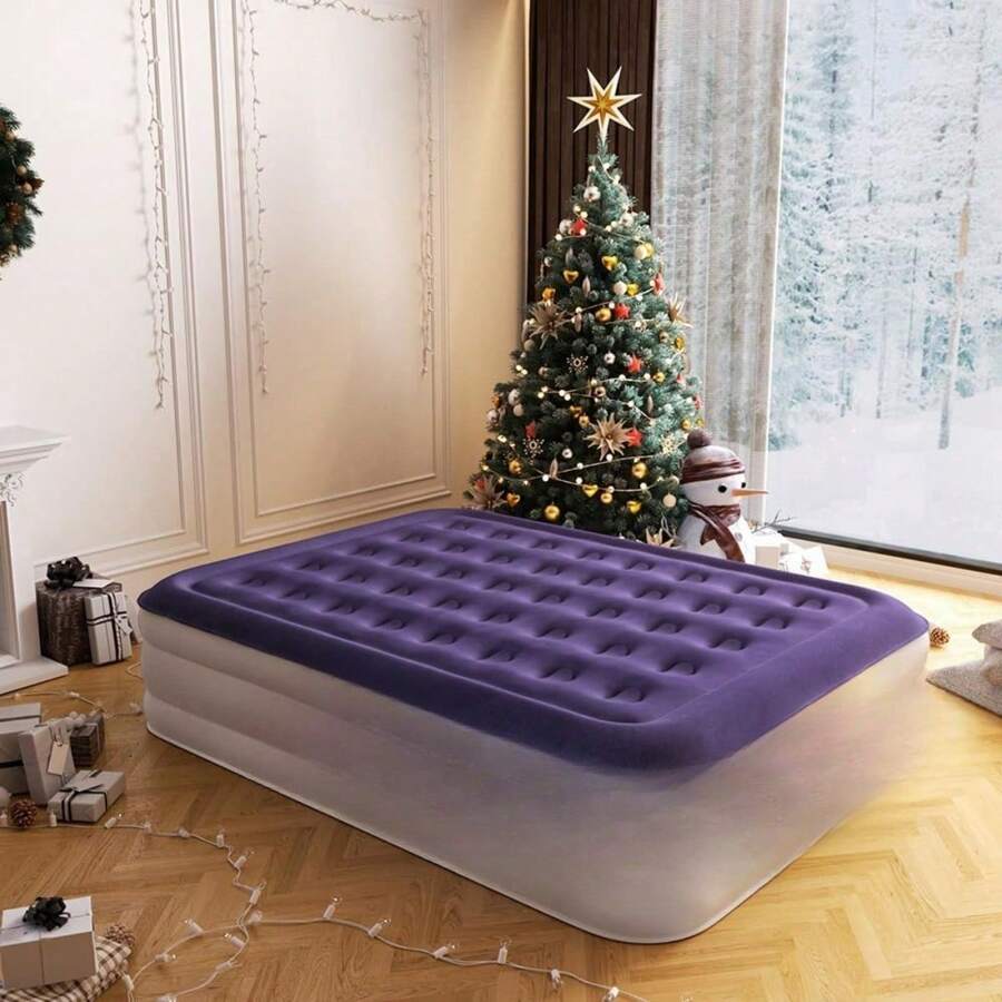 Queen Air Mattress With Built In PumpInflatable Blow Up Mattress