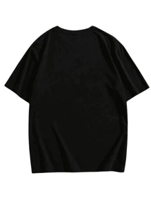 Courageous Men's T-Shirt 100% Cotton - Immediate Shipping - 黑色 - 查看 2