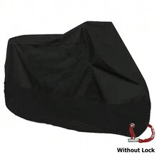 غطاء دراجة نارية مقاوم للماء 190T، مقاوم للغبار والأشعة فوق البنفسجية، للاستخدام الداخلي والخارجي، إكسسوارات دراجة نارية لجميع الفصول - MCZ001 - مشاهدة 4