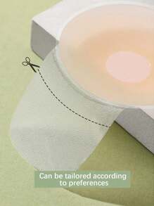 2 件/套硅胶隐形文胸提升带，肤色。适用于婚礼、露背上衣，具有防下垂、聚拢、防打光和防凸点功能