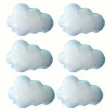 2/6-Piece Set Of Cloud Shaped Aluminum Foil Balloon For Birthday Parties, Suitable For Decorating Theme Parties And Wedding Parties, Back To School Valentine Day