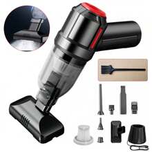 Powerful Car Vacuum Cleaner Wet/Dry Cordless Strong Suction Handheld Cleaning UK - Black - View 3