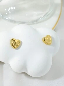 Mazuer 1 对女士复古时尚夸张高端金色几何心形、十字架、四叶草耳环，适合约会、节日派对、日常通勤、度假的优雅礼物 - 金黃色 - 查看 13
