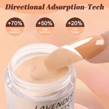 Lavender Violets Dip Powder, 20-teiliges Tauchpulversystem, weihnachtsgeschenk French Nail Starter Kit, Weiß, Pink, Gold, Silber, Acrylpulver, Nagelfarbe für Maniküre, Nagelkunst mit Basis- und Decklack, Aktivator, Brush Saver M960