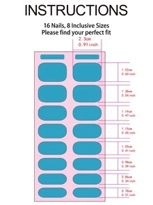 Beauty Sticker 64 miếng dán móng gel bán cứng, thích hợp với mọi loại đèn UV, bền lâu, thiết kế nhiều màu sắc cho mùa đông, miếng dán móng tay tự dính bóng, nghệ thuật làm móng dạng gel cho phụ nữ và trẻ em gái tự làm tại nhà - Nhiều màu - Xem 6