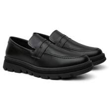 Men's Oxford Shoes Modern Platform Comfortable Elegant - màu đen - Xem 5