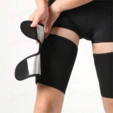 1 Pieza Cinturón de muslo con iones de plata para deportes y fitness en el hogar, cinturón de pierna con cierre de gancho y bucle que se puede ajustar libremente, cubierta de pierna diaria para yoga y pilates para hombres y mujeres