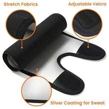 1 Pieza Cinturón de muslo con iones de plata para deportes y fitness en el hogar, cinturón de pierna con cierre de gancho y bucle que se puede ajustar libremente, cubierta de pierna diaria para yoga y pilates para hombres y mujeres