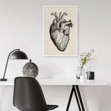 1/8 piezas Impresiones de póster de lienzo sin marco, obras de arte de anatomía humana, carteles vintage de esqueleto y músculos, cuadros de pared médicos, pinturas educativas, decoración de pared impermeable