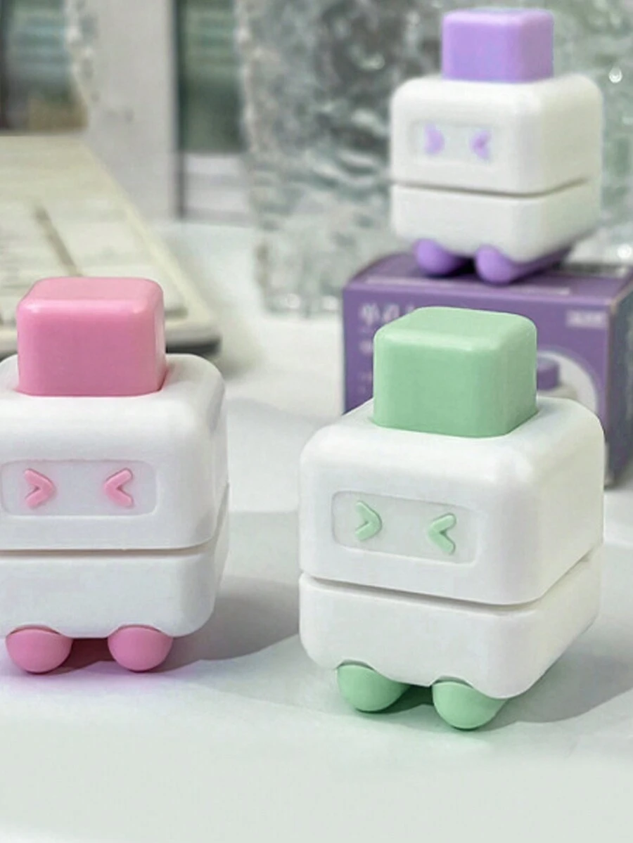 1 件可爱塑料单孔打孔器，适用于纸张、笔记本 DIY - 彩色 - 查看 1