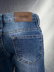 CHUEKITOS. Baby Boys Denim - Medium Wash - View 4