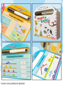 Educational Book Children's Activities Magic Erasable Pen - Ready For School Learn To Write - 白色 - 查看 8