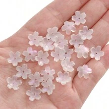 beadia 10 件甜美樱花风格串珠配饰，适合女士花朵 DIY 珠宝制作 - 櫻花 - 查看 8