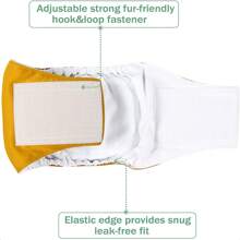 Pañales Lavables Y Reutilizables Para Perros Macho - 3 Unid,Pañales para perros para hombres, bandas reutilizables para el vientre para perros machos (paquete de 3) pañales para perros duraderos mejorados - Multicolor - Ver 5