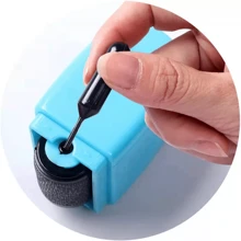 4Pcs ID Theft Protection Stamp Security Data Defender Protect Privacy Roller Set - Blue - View 8