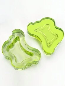 1个高品质美甲蝴蝶水晶杯，带盖，加厚指甲油清洗杯 - 彩色 - 查看 4