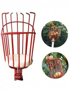 1 dụng cụ hái trái cây cao cấp cho vườn - Tầm với cao, Cột nhôm bền nhẹ - Giỏ vặn dễ dàng - Dụng cụ thiết yếu cho vườn cây ăn quả - Nhiều màu - Xem 1