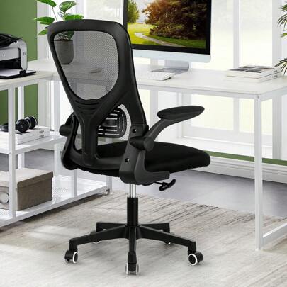 OYAJIA Ergonomic Office Chair, Desk Chair With Adjustable Headrest And Armrests, High Back Computer Chairs Swivel Chair With Lumbar Support, Mesh Office Chairs For Home Office