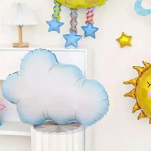 2/6-Piece Set Of Cloud Shaped Aluminum Foil Balloon For Birthday Parties, Suitable For Decorating Theme Parties And Wedding Parties, Back To School Valentine Day