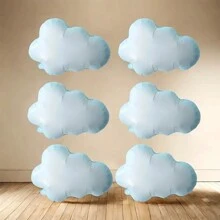 2/6-Piece Set Of Cloud Shaped Aluminum Foil Balloon For Birthday Parties, Suitable For Decorating Theme Parties And Wedding Parties, Back To School Valentine Day